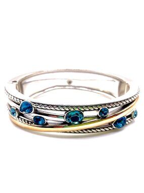 BRIGHTON NEPTUNE'S RINGS HINGED BANGLE